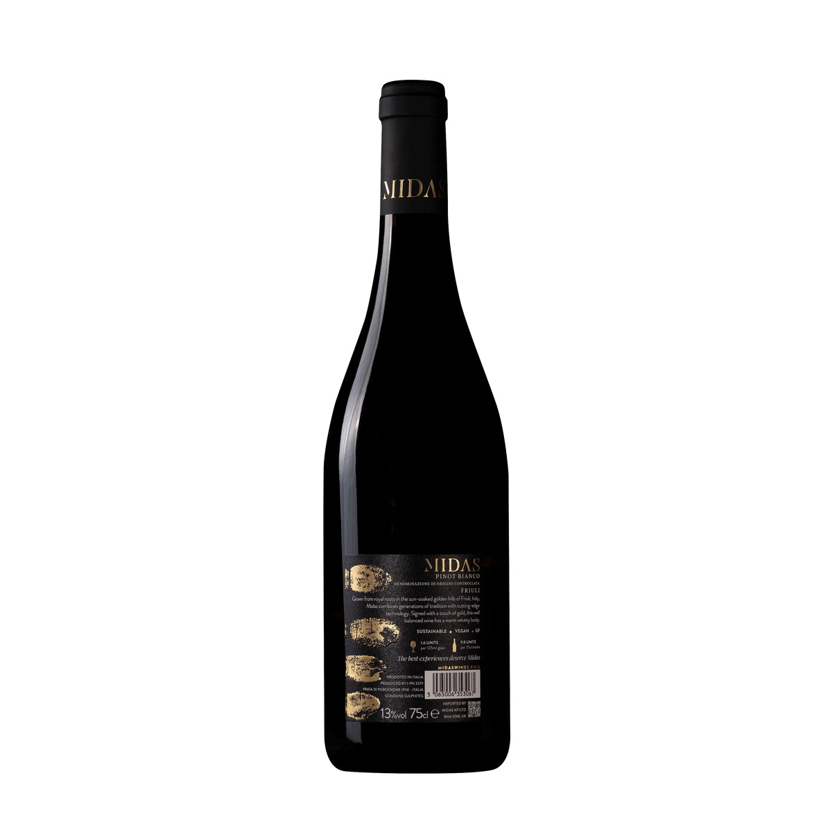 Midas Pinot Bianco Back
